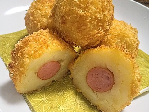 じゃがバターソーセージフライ(^^)